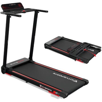 CITYSPORTS WP9 für Zuhause 1-12km/h Laufband, Schwarz