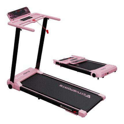 CITYSPORTS WP9 für Zuhause 1-12km/h Klappbares Laufband, Rosa