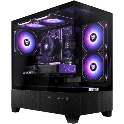 BEASTCOM Q5 | Pro Gaming, Gaming-PC mit AMD Ryzen™ 5, 16 GB RAM, 1 TB SSD, NVIDIA, NVidia GeForce RTX™ 3050, Windows 11 Home