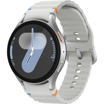 SAMSUNG Galaxy Watch7 BT 44 mm Smartwatch Aluminium Nitrilkautschuk, 85-130 mm, Silver