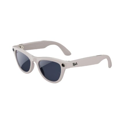 Ray-Ban Meta Skyler, glänzend Kreidegrau, Klar - Grau selbsttönend, AI Glasses
