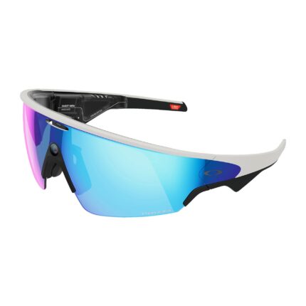 META Oakley Vanguard - mit Meta AI, Audio-, Foto- und Videofunktion - White, Prizm™ Sapphire AI Glasses