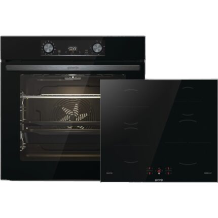 GORENJE BLACK INDUCTION SET 2 (BOS6737E06BG+GI6401BSC), Backofenset (Induktion, A, 77 l)