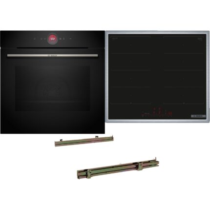 BOSCH HBD80PY53 Serie 8/Serie 6, Einbaubackofenset (Induktionskochfeld, A+, 71 l)