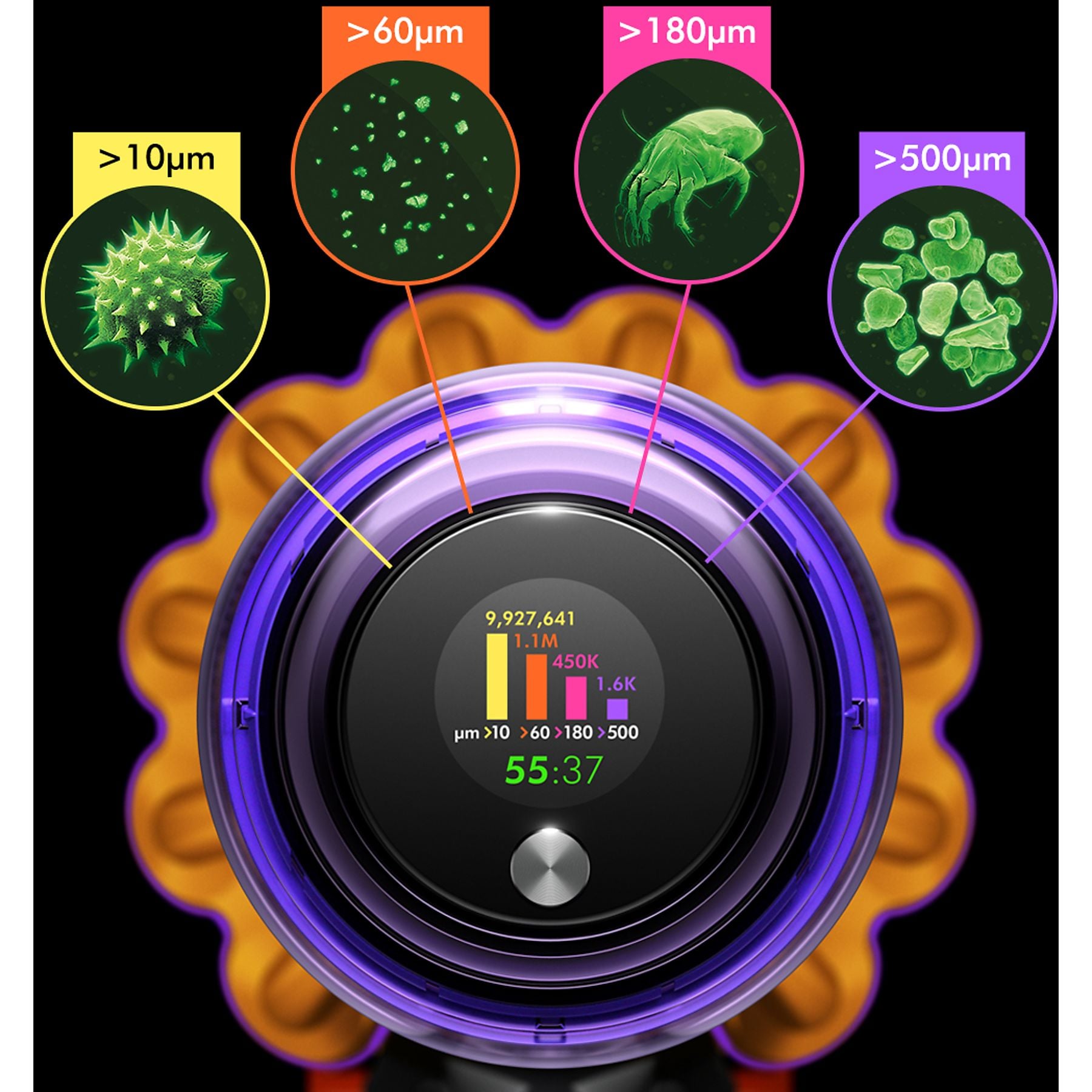 DYSON V15 DETECT ABSOLUTE (2023) Stielsauger, Akkubetrieb, 660 Watt – Bild 9