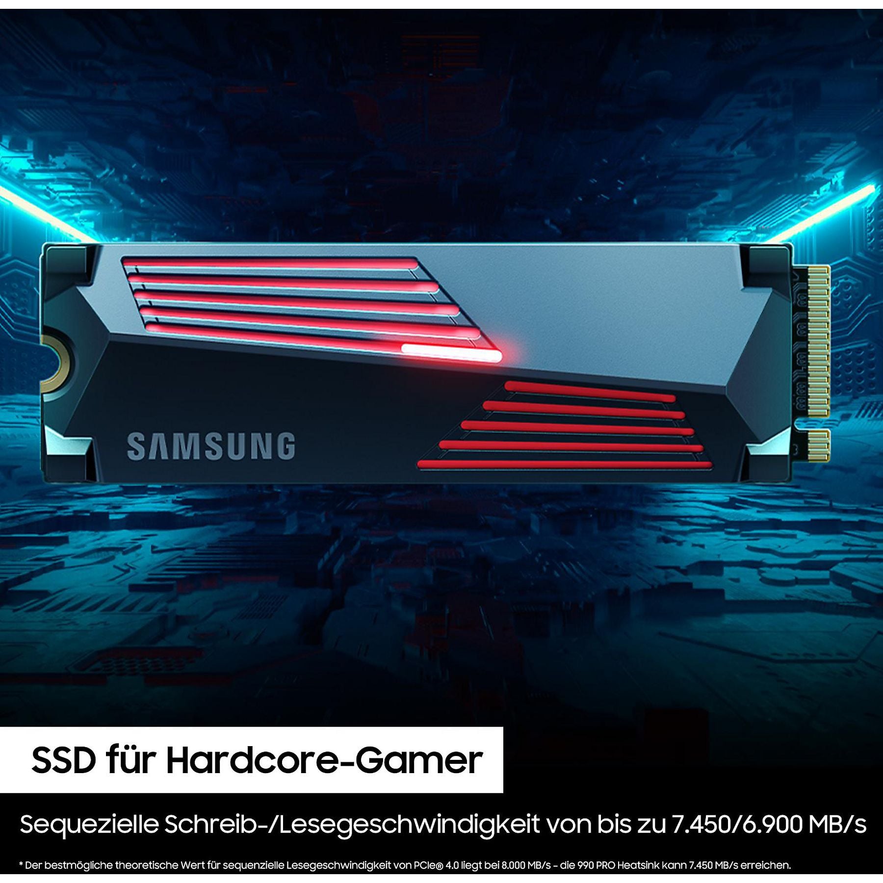 SAMSUNG 990 PRO Heatsink PS5 1TB, Gaming Festplatte, Schwarz – Bild 7