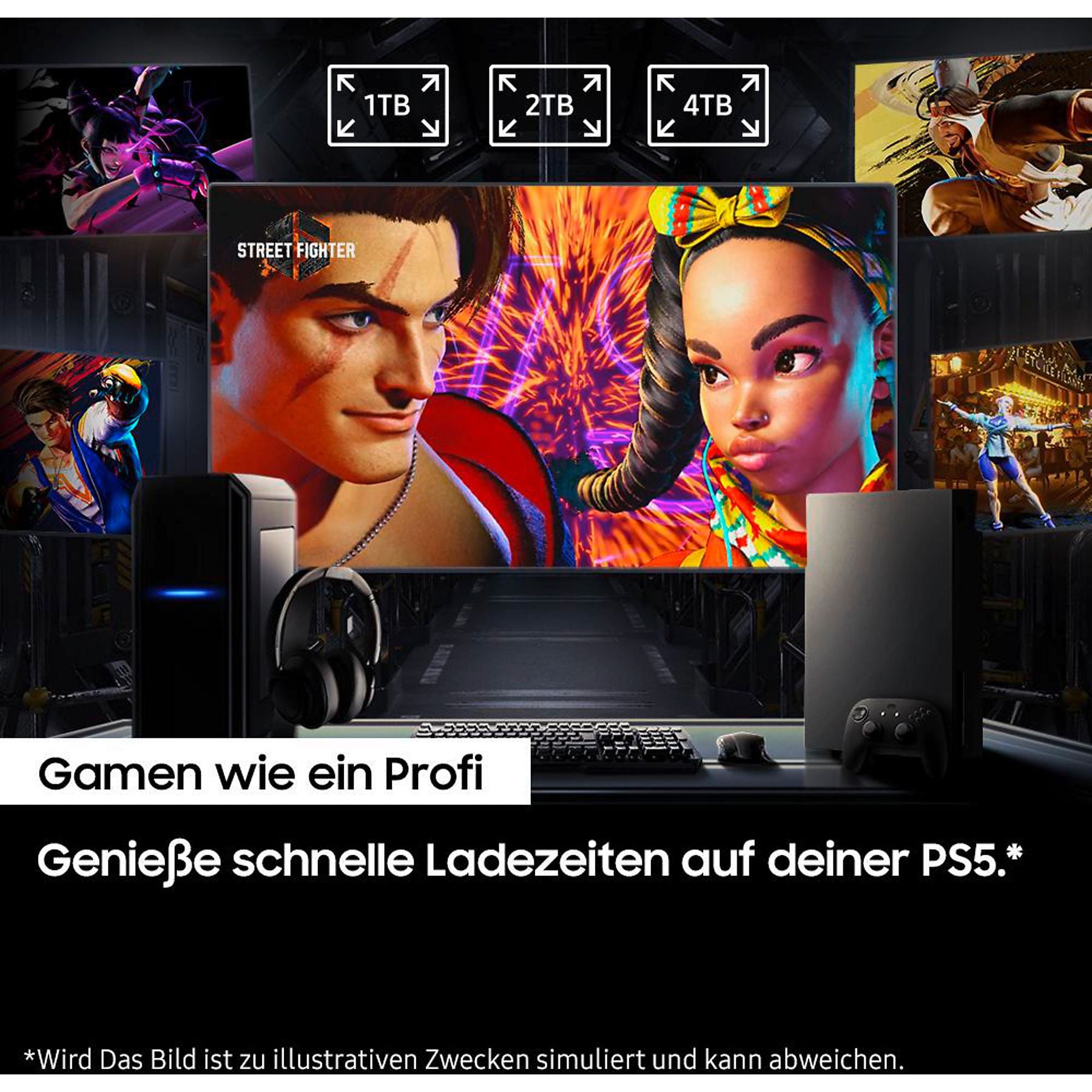 SAMSUNG 990 PRO Heatsink PS5 1TB, Gaming Festplatte, Schwarz – Bild 5