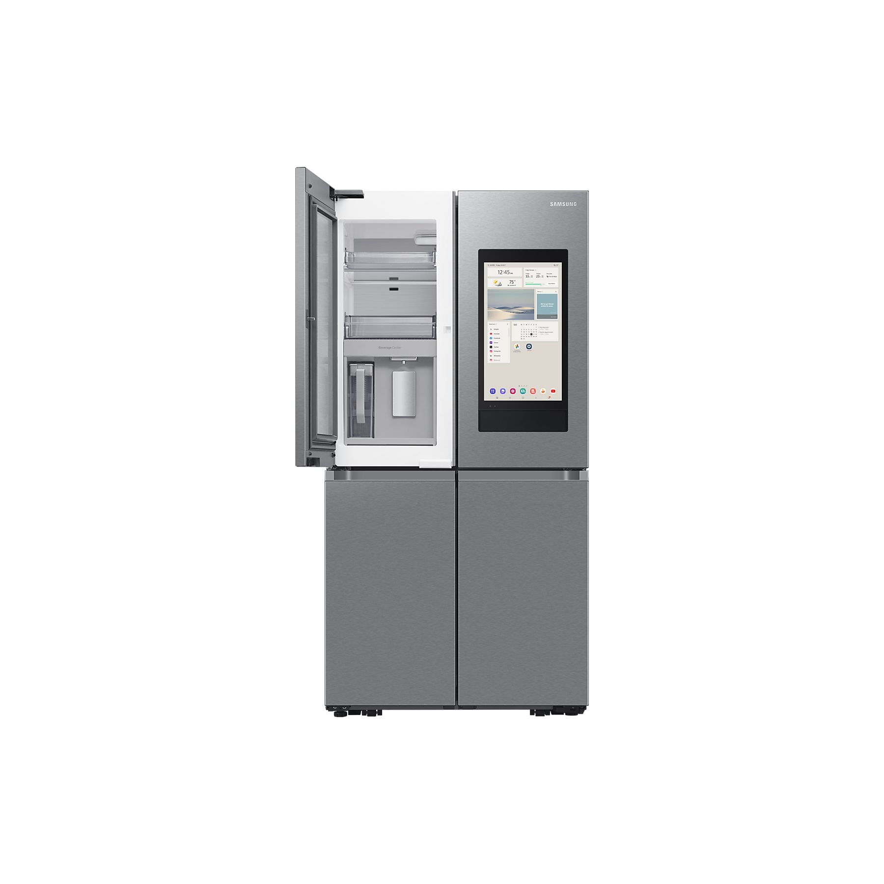 SAMSUNG RF65DG9H0ESREF French Door Kühlgefrierkombination (E, 182,5 cm hoch, Edelstahl) – Bild 4